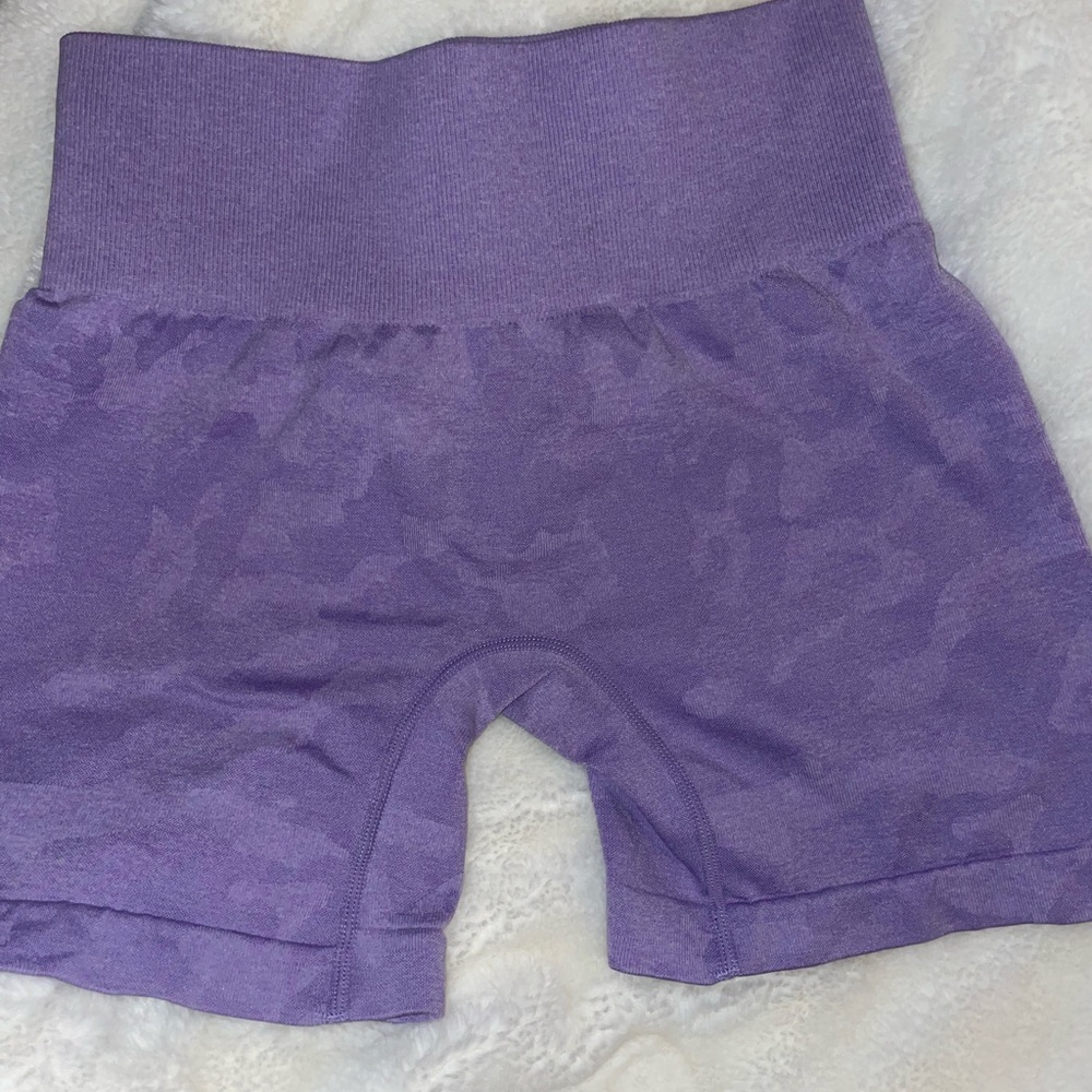 Purple camp shorts